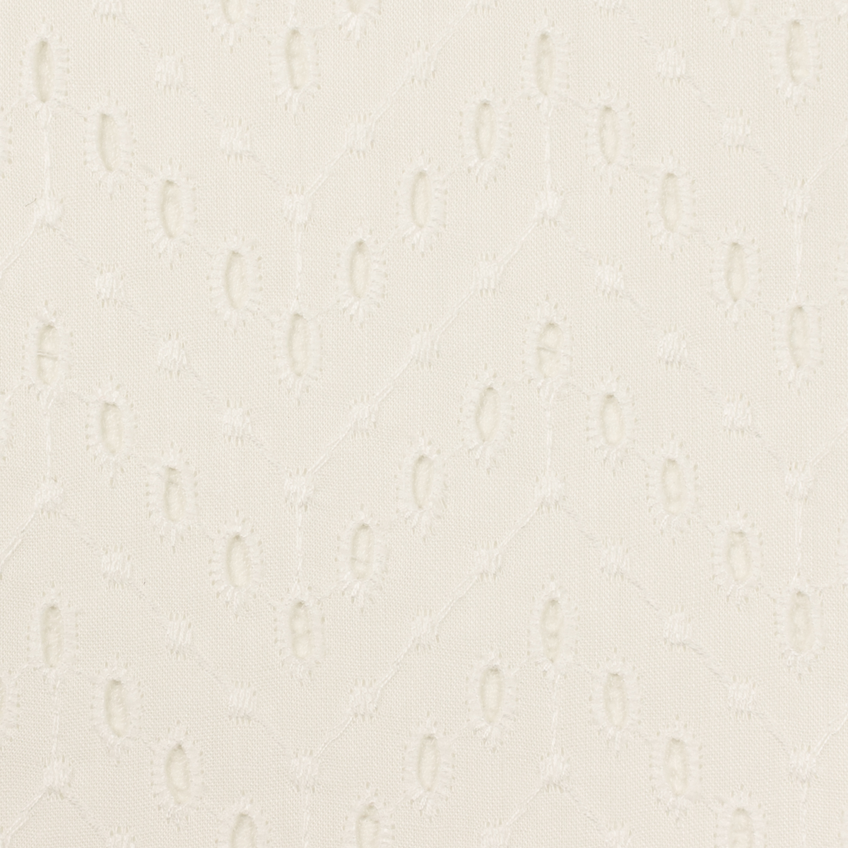 【アウトレット】コットン×ウェーブ(オフホワイト)×ローン刺繍のサムネイル