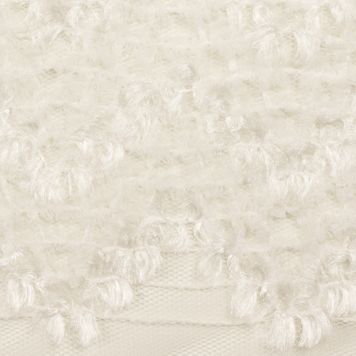 【アウトレット】ポリエステル×フリンジ(オフホワイト)×パワーネット刺繍のサムネイル