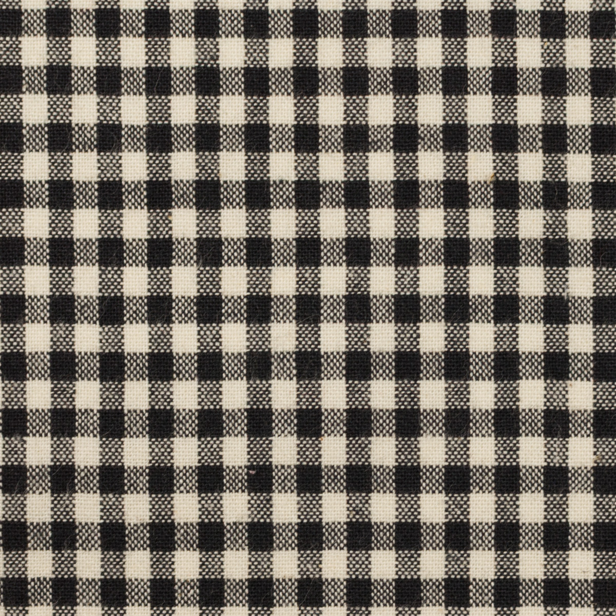 【アウトレット】コットン×チェック(チャコールブラック＆クリーム)×シーチング・ワッシャーのサムネイル