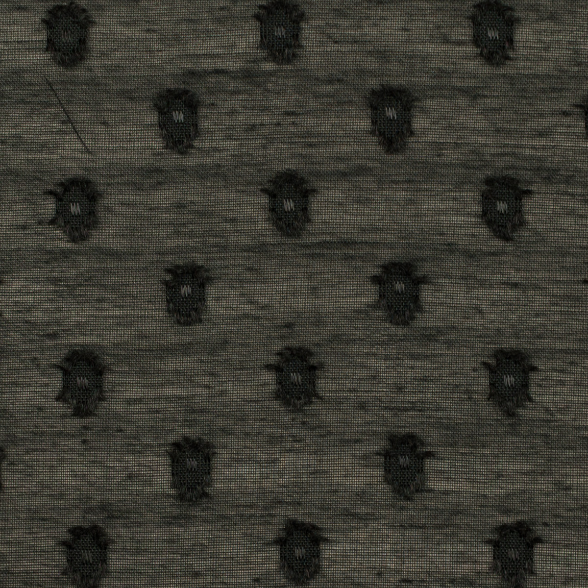 【アウトレット】コットン＆ポリエステル×オーバル(ブラック)×ボイルカット・ドビーのサムネイル