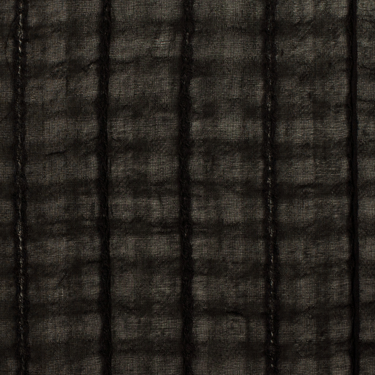 【アウトレット】コットン×ストライプ(ブラック)×ボイルドビーのサムネイル