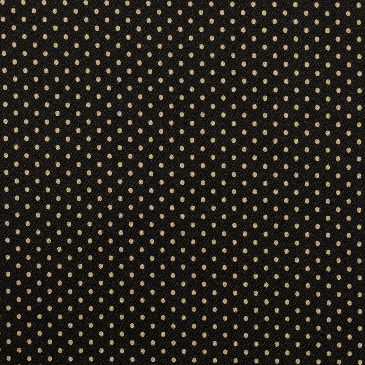 【アウトレット】ポリエステル×ドット(ブラック＆ベージュ)×サテンストレッチのサムネイル