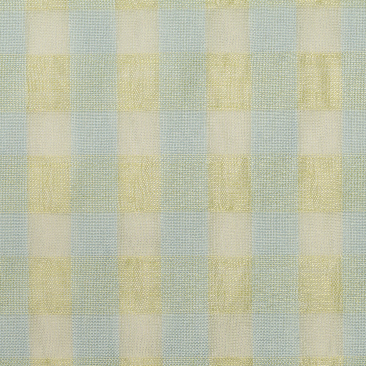 【アウトレット】コットン＆ポリエステル×チェック(フロスティブルー＆ライム)×ドビーサッカーのサムネイル