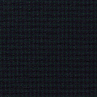 【アウトレット】コットン×チェック(ダークネイビー＆クロムグリーン)×ビエラのサムネイル