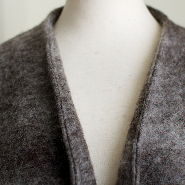 Fab 012 ウール圧縮ニットのガウンコート Fab Fabric Sewing Studio 布地のオンライン通販とソーイングスクール