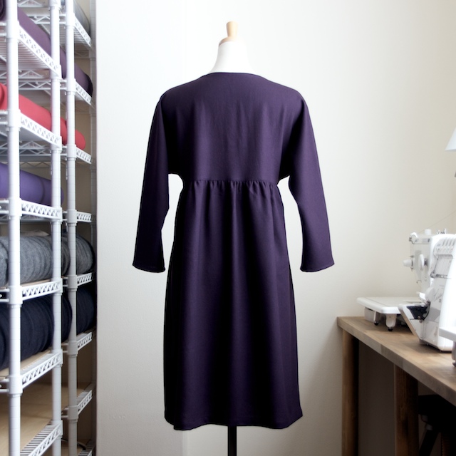 FAB #009 ウールジョーゼットのコートドレス - fab-fabric sewing 
