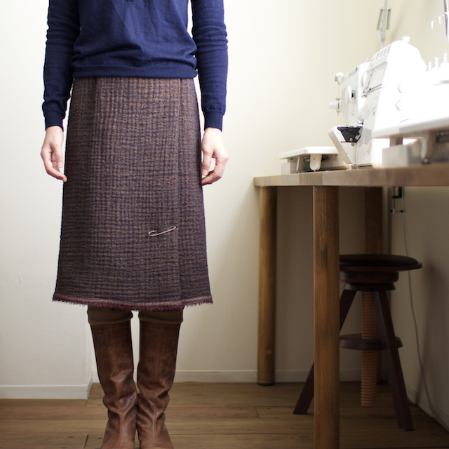 直線縫いだけ 型紙がいらないスカート Fab Fabric Sewing Studio 布地のオンライン通販とソーイングスクール