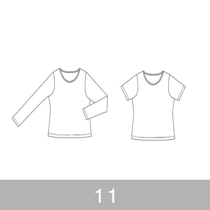 オリジナルパターン#001_Tシャツ＆ロングスリーブTシャツ_11号 イメージ1