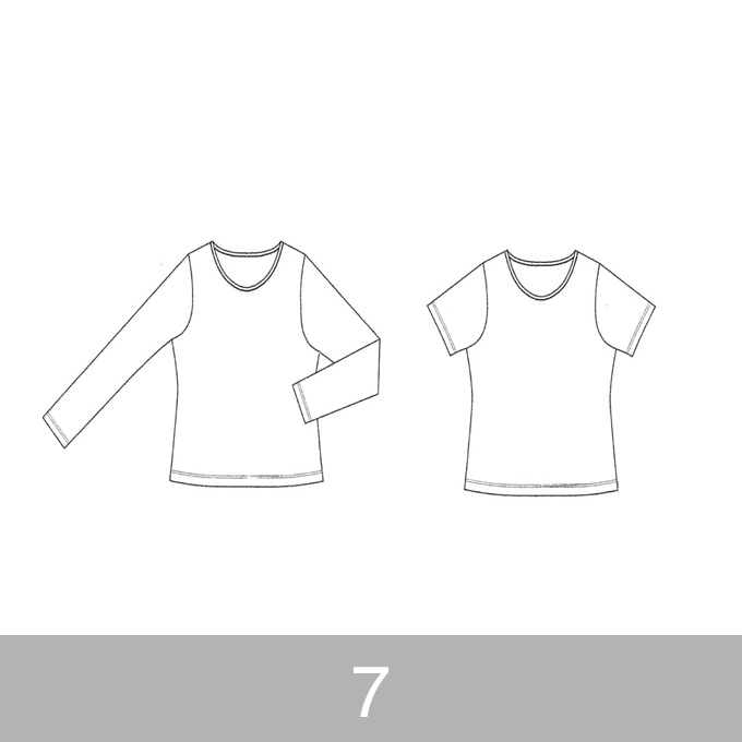 オリジナルパターン#001_Tシャツ&ロングスリーブTシャツ_7号 イメージ1