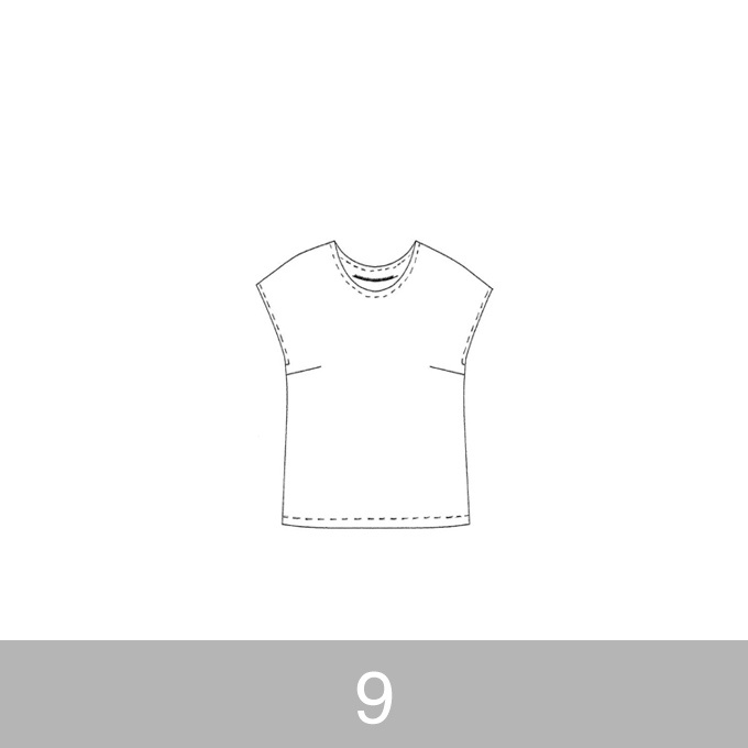 オリジナルパターン#002_フレンチスリーブブラウス_9号 イメージ1