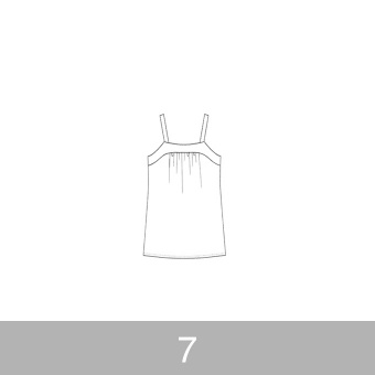 オリジナルパターン#008_ヨーク切替キャミソール_7号