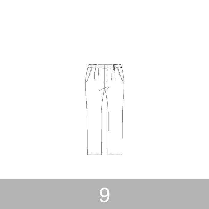 オリジナルパターン#012_テーパードパンツ_9号 イメージ1