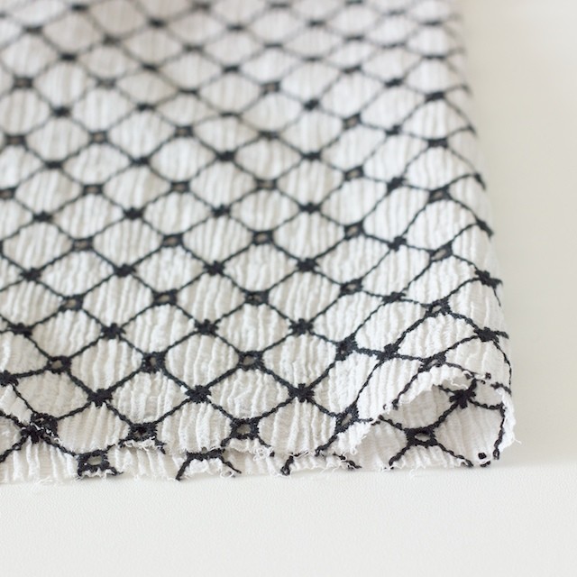 コットン×マトラッセ(ライトグレー)×ヨウリュウ刺繍 イメージ3