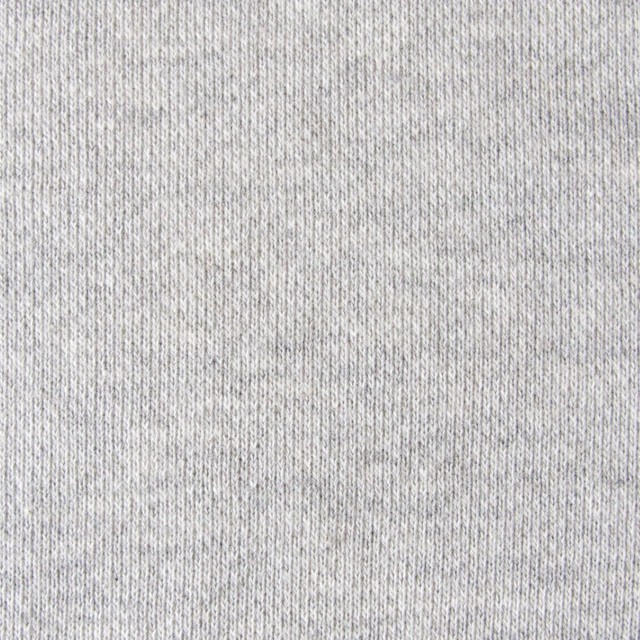 コットン×無地(ライトグレー)×裏毛ニット イメージ1