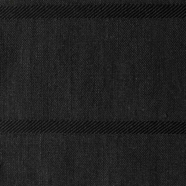 リネン&コットン×ボーダー(ブラック)×ジャガード_全2色 イメージ1