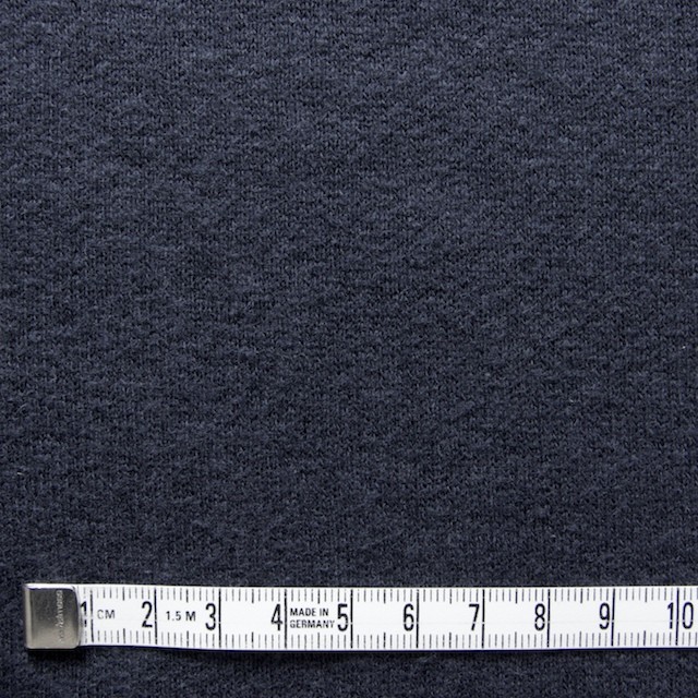 コットン×無地(ネイビー)×裏毛ニット イメージ4
