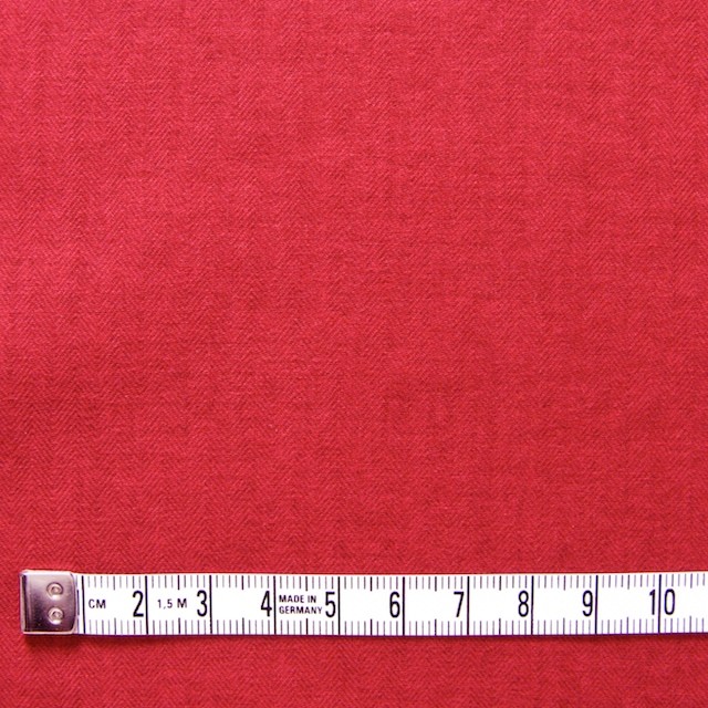 コットン×無地(レッド)×ヘリンボーン イメージ4
