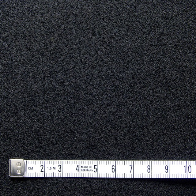 ウール×無地(ブラック)×ジョーゼット_全2色 イメージ4