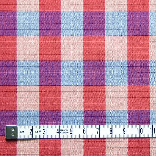 コットン×チェック(レッド&ブルー)×リップストップ_全2色 イメージ4