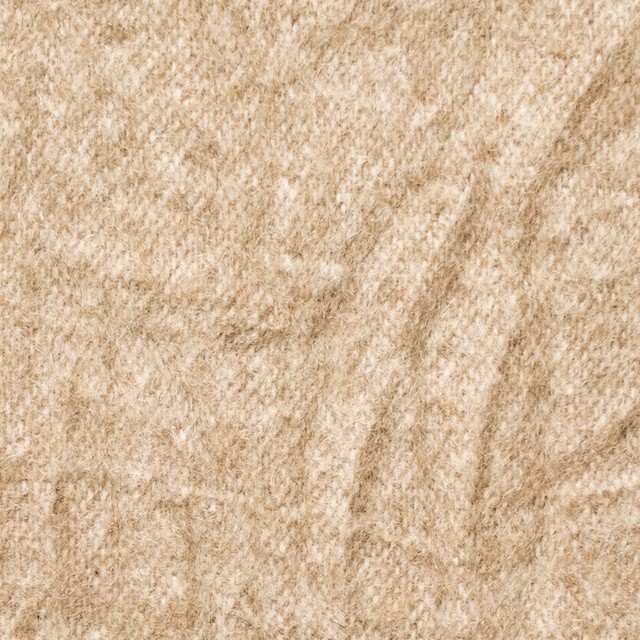 ウール&ポリエステル×無地(ベージュ)×ツイードワッシャー_全2色 イメージ1