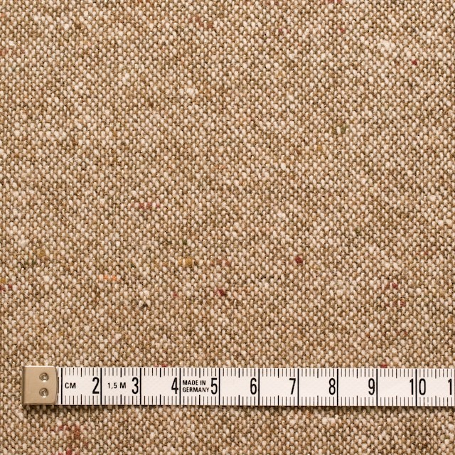 ウール&ポリ混×ライトブラウンミックス×ラメ入りツイード_全2色 イメージ4