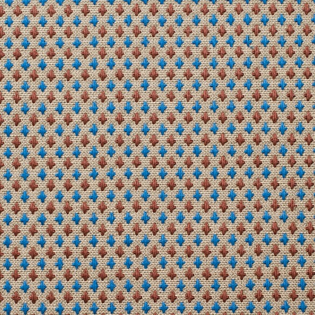 コットン×クロス(モカミックス)×刺し子 イメージ1