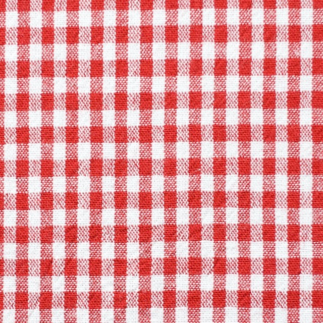 コットン×ギンガムチェック(レッド)×シーチング イメージ1