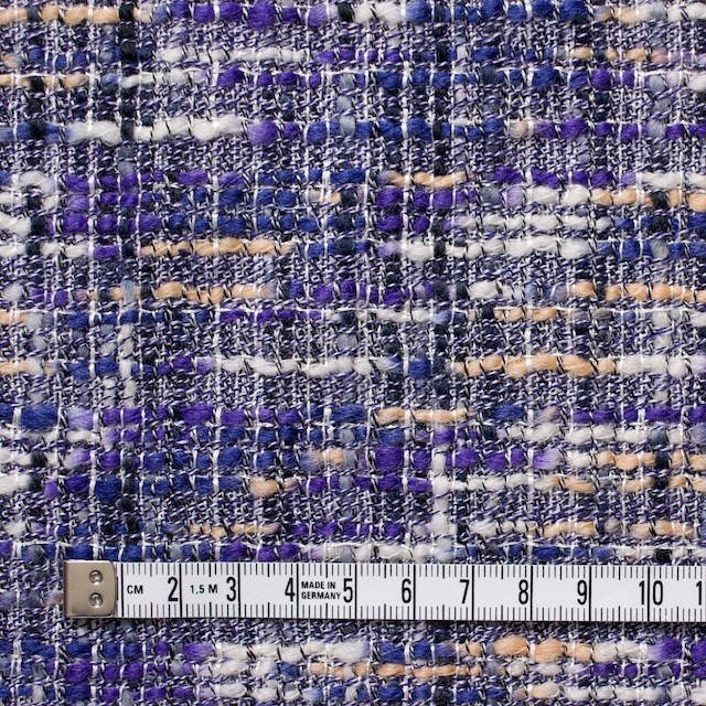 ウール&レーヨン混×パープルミックス×ファンシーツイード イメージ4