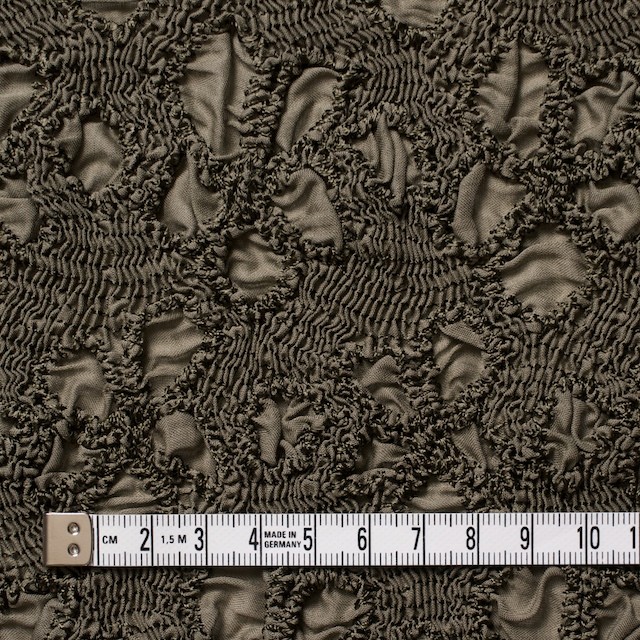 コットン×フラワー(カーキグリーン)×ローンシャーリング刺繍 イメージ4