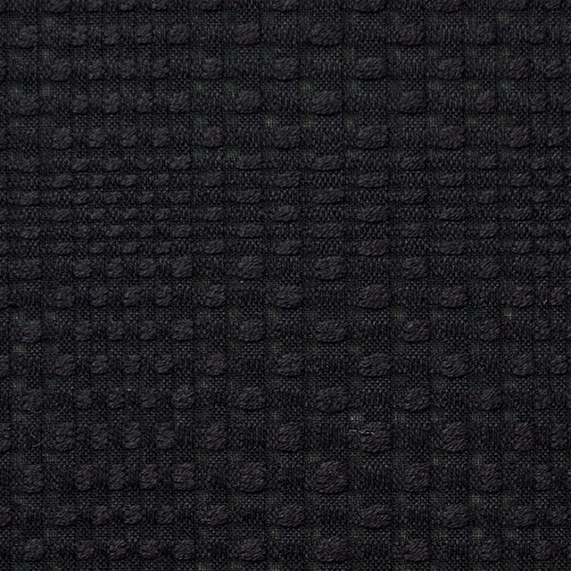 コットン×チェック(ブラック)×からみ織 イメージ1