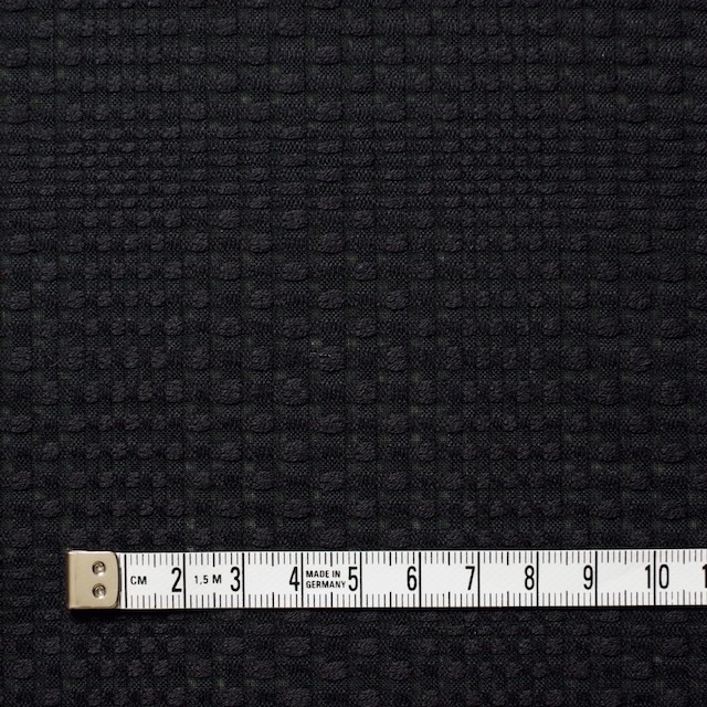 コットン×チェック(ブラック)×からみ織 イメージ4