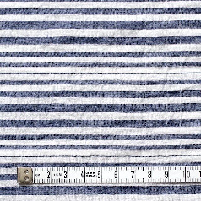 コットン&ポリエステル混×ボーダー(ネイビー)×ローンワッシャー_全3色 イメージ4