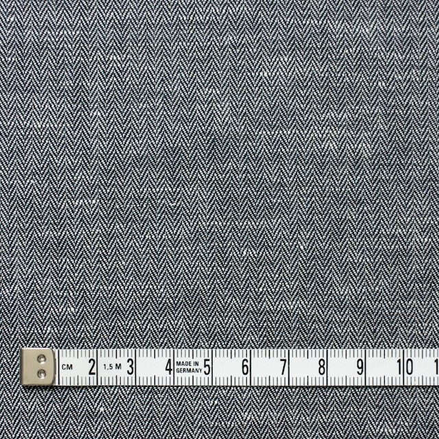 リネン&コットン×無地(ブラック)×ヘリンボーン_全5色 イメージ4