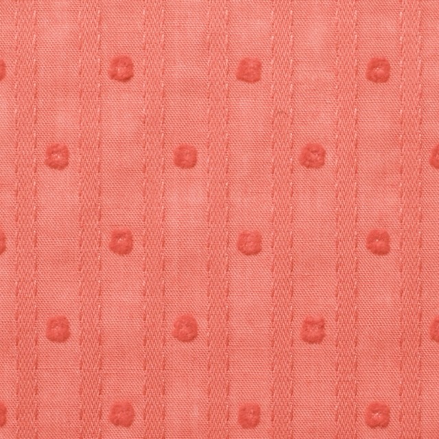 コットン×ドット(オレンジ)×ボイルジャガード_全3色 イメージ1