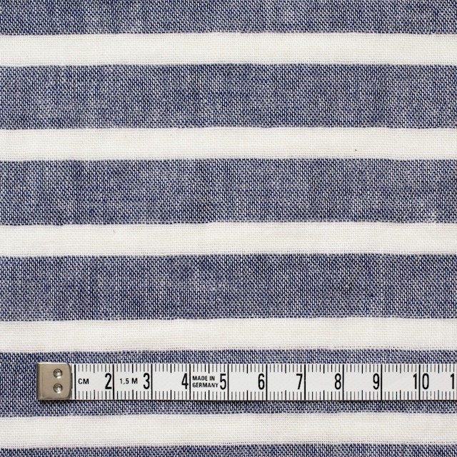 コットン×ボーダー(ブルー)×Wガーゼ_全2色 イメージ4