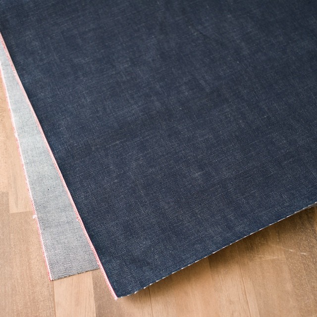 コットン×無地(インディゴ)×セルビッチデニム(12.5oz) イメージ2
