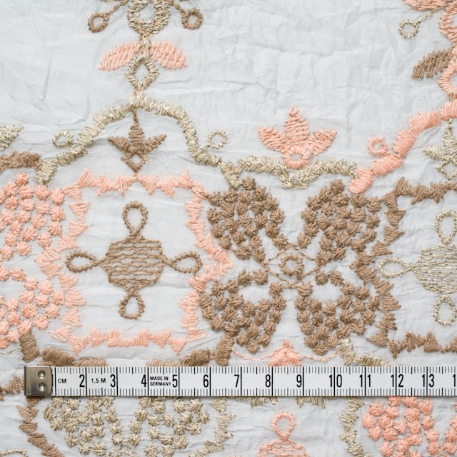 コットン×フラワー(ライトグレー)×ボイル刺繍_全4色 イメージ5