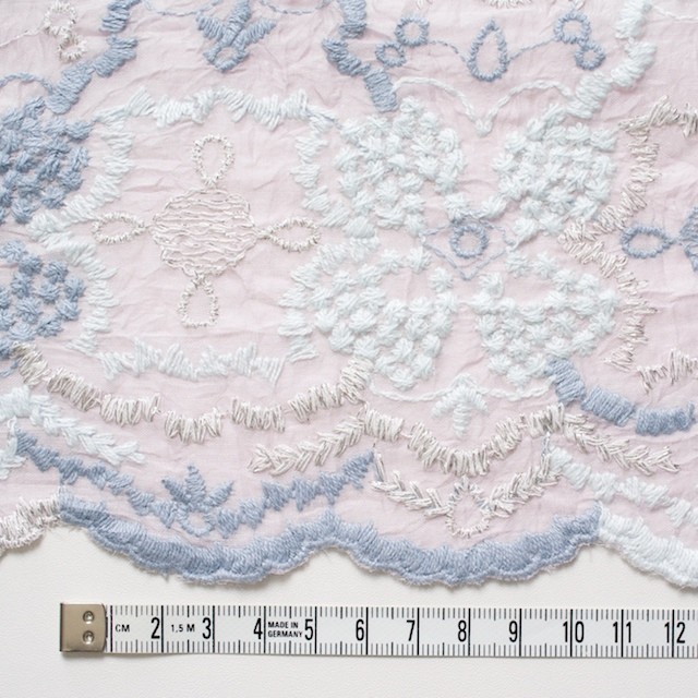 コットン×フラワー(グレイッシュピンク)×ボイル刺繍_全4色 イメージ4
