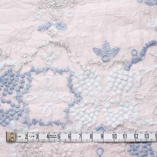 コットン×フラワー(グレイッシュピンク)×ボイル刺繍_全4色 イメージ5