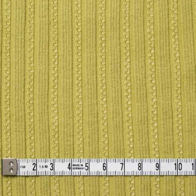 コットン×無地(ピスタチオ)×模様編ニット_全3色 イメージ4