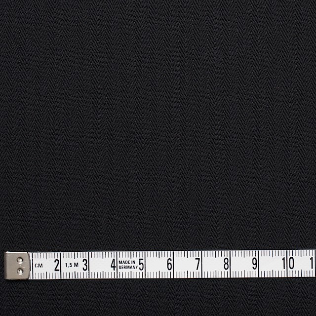 コットン×無地(ブラック)×ヘリンボーン イメージ4