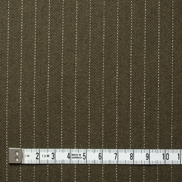 コットン×ストライプ(カーキ)×ヘリンボーン_全3色 イメージ4