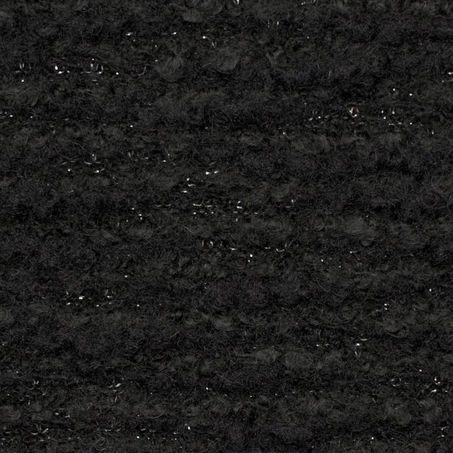 ウール&アクリル混×無地(ブラック)×ループニット イメージ1
