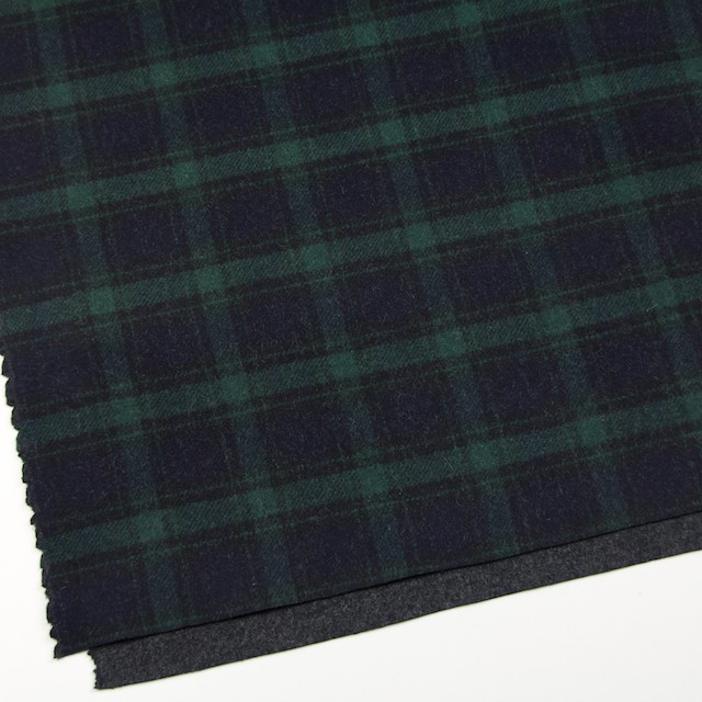 ウール&ナイロン×ブラックウォッチ&チャコールグレー×Wフェイスモッサー イメージ2