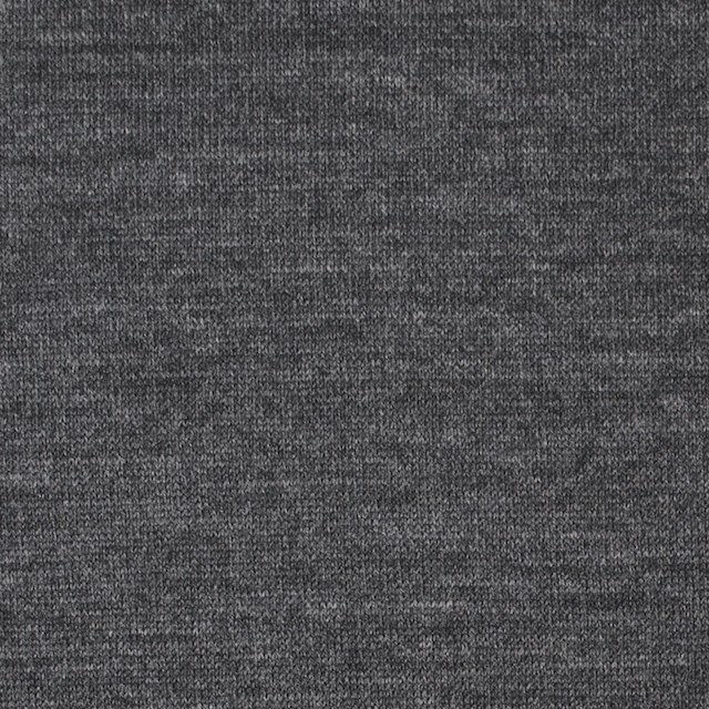 ウール×無地(チャコールグレー)×天竺ニット イメージ1