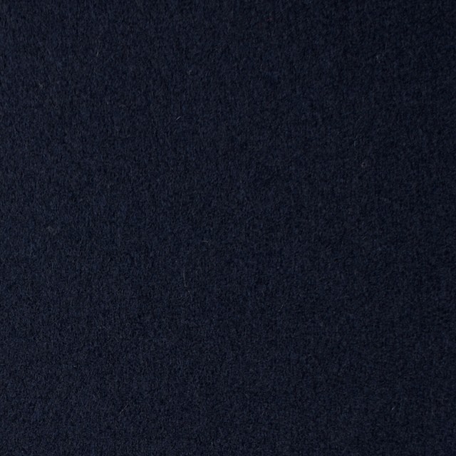 ウール×無地(ネイビー)×フラノ(フランネル) イメージ1