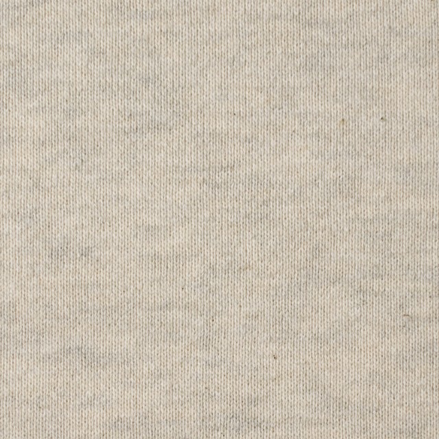 コットン×無地(キナリ&グレー)×裏毛ニット イメージ1