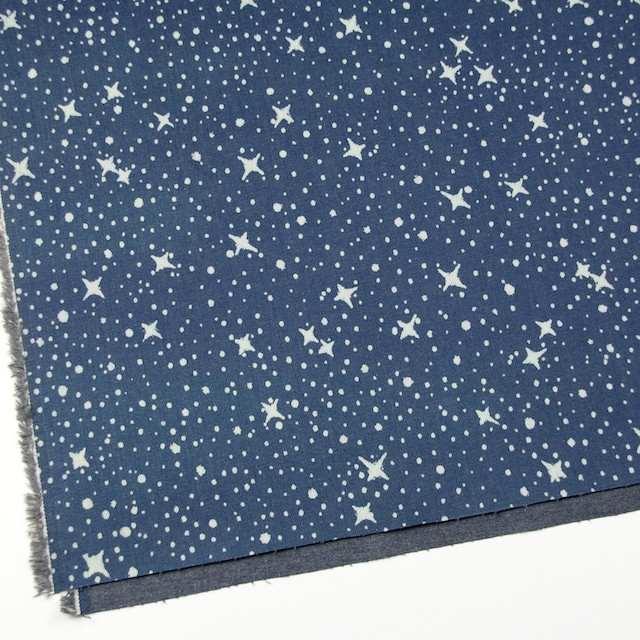 コットン&ポリウレタン×スター(ウインターブルー)×カツラギストレッチ_全2色 イメージ2