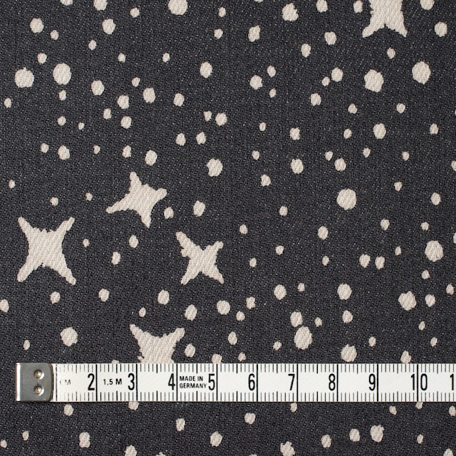 コットン&ポリウレタン×スター(チャコールブラック)×カツラギストレッチ_全2色 イメージ4
