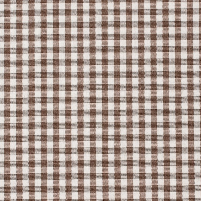 コットン×チェック(ブラウン)×ブロード イメージ1